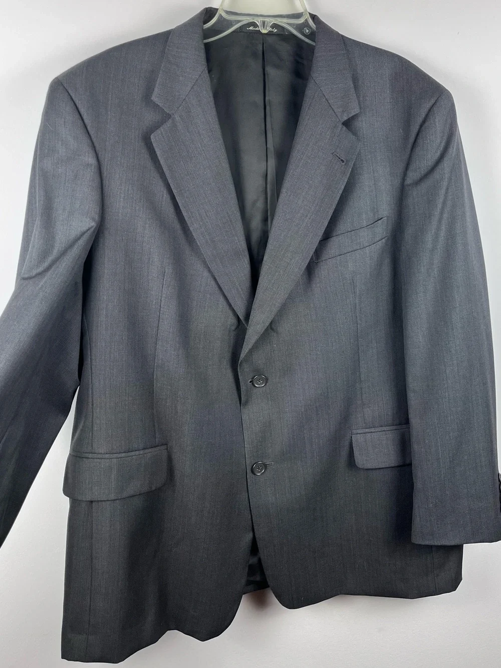 Murano Made In Italy 100% Wool Blazer Sport Coat Mens 46R Gray Dillard’s